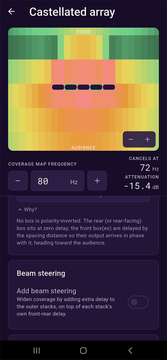 Priority segmented control with the Why? disclosure expanded, explaining Maximise sound quality
